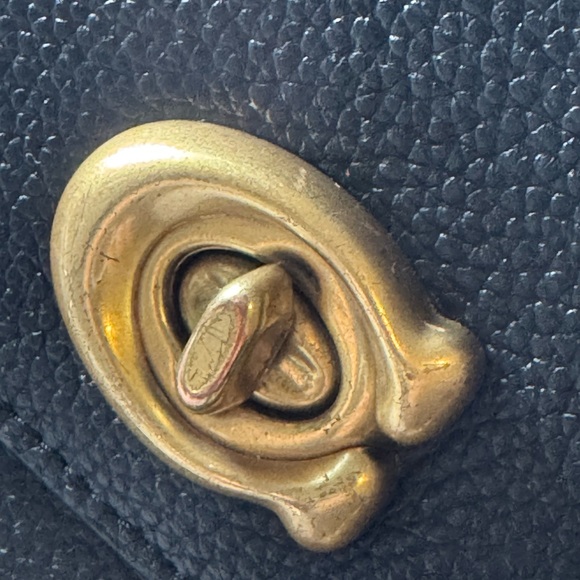 Coach Cassie Top Handle Black Pebbled Leather
Convertible Bag - Picture 2 of 16